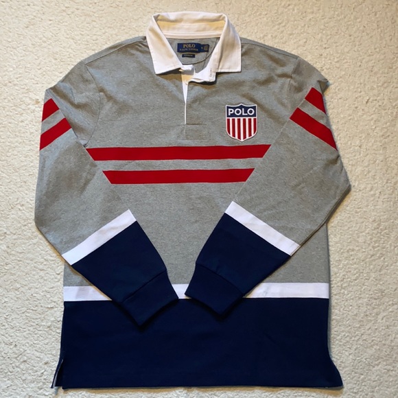 Ralph Lauren Polo shield stadium USA rugby Men’s medium - Picture 2 of 8